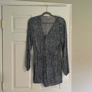 Blue Polka Dot Romper